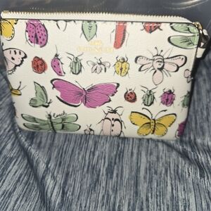 Coach Multicolor Insect Print Wristlet